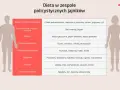 Tabela z zaleceniami żywieniowymi dla osób z PCOS: co to jest i co jeść. Produkty zbożowe, nabiał, kasze, ryby, mięso, warzywa, owoce, orzechy.