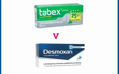 Tabex i Desmoxan to tabletki na rzucenie palenia, które pomagają w walce z uzależnieniem od nikotyny.