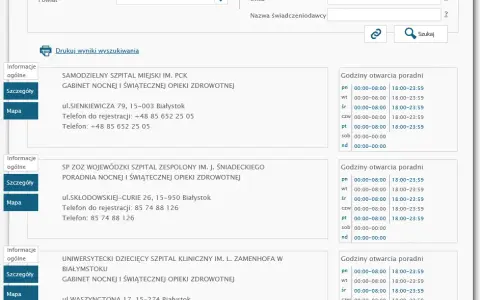 Gdzie na pogotowie w Białymstoku? Sprawdź najważniejsze miejsca pomocy