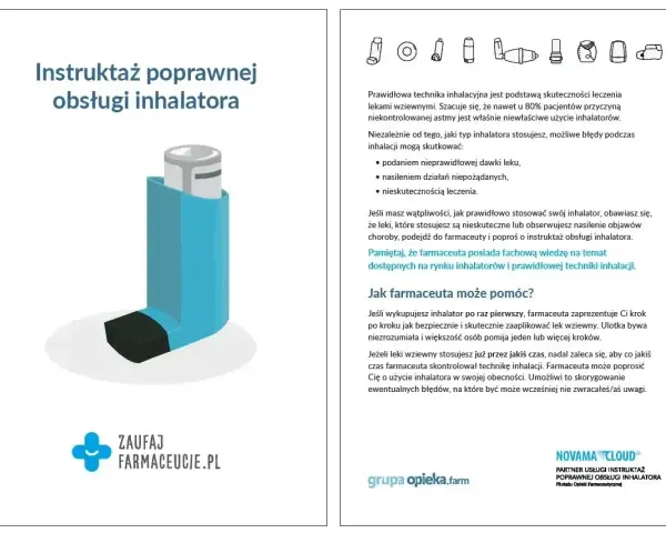 Instrukcja obsługi inhalatora, kluczowego w leczeniu astmy, podobnie jak metotreksat. Prawidłowa technika zapewnia skuteczność terapii.