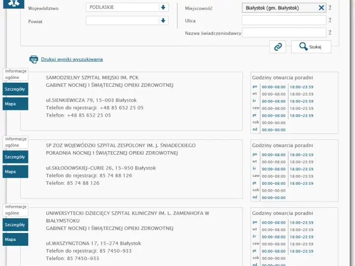 Gdzie na pogotowie w Białymstoku? Sprawdź najważniejsze miejsca pomocy
